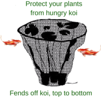 floating pond plant protector