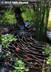 decorative metal koi pond covers