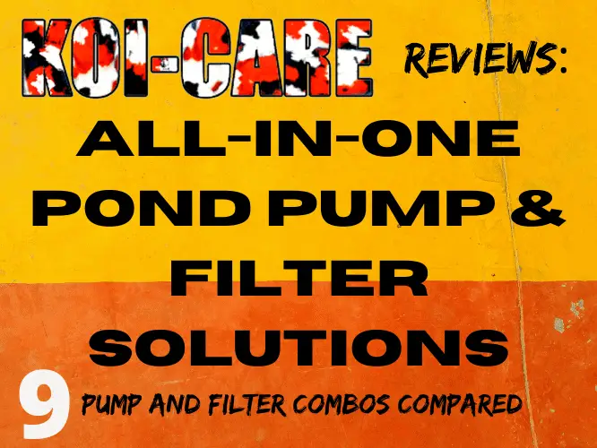 All in one pond pump and filter solutions