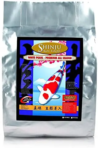 Shinju white pearl enhancer wheat germ koi food